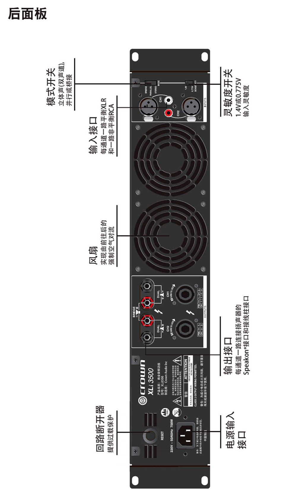 Crown 皇冠 XLI系列功放 XLi800 XLi1500 XLi2500 XLi3000 XLi3500 皇冠功放批發 皇冠功放代理 皇冠功放價格 美國皇冠功放 美國皇冠功放價格 皇冠功放